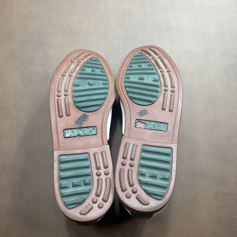 VTG 90's Polo Ralph Lauren CROC LEATHER Golf Shoes Mens Size 10.5 Made Portugal - Picture 8 of 14
